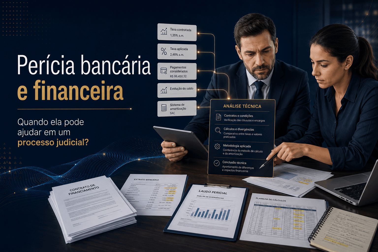 perícia bancária e financeira pode ajudar em um processo judicial